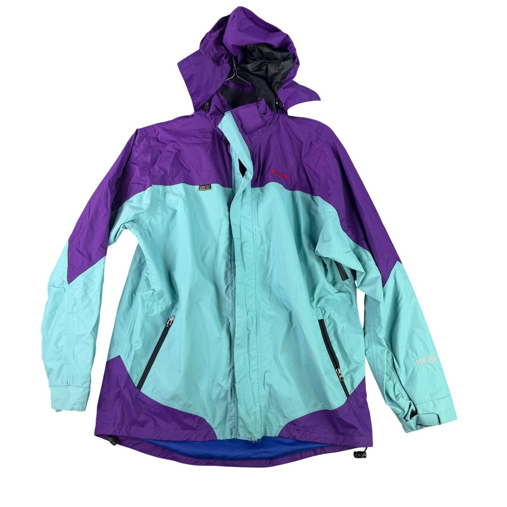 Mammut Gore-Tex XCR Jacket Mens Large Teal Purple Hooded Technical Shell 9755